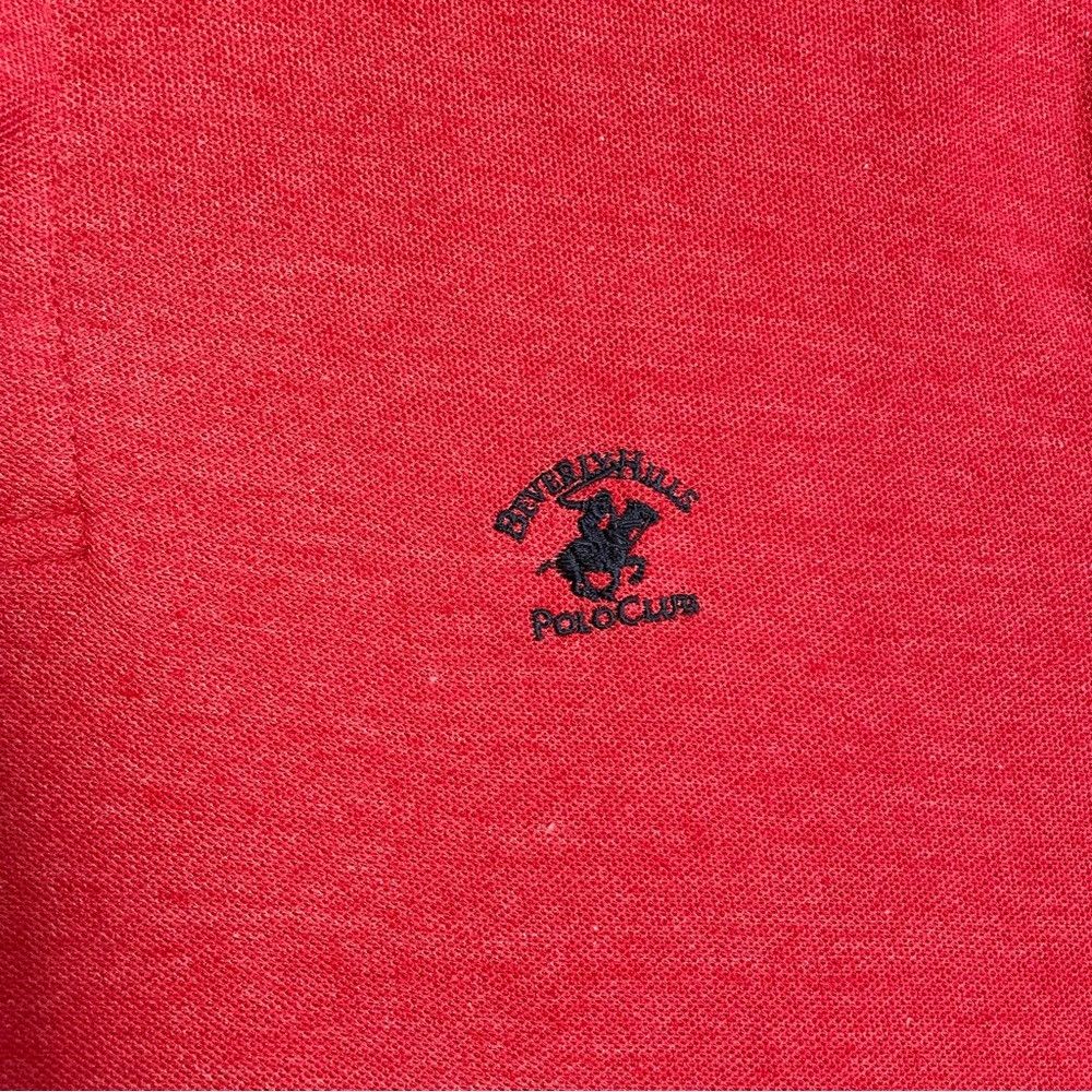 Beverly Hills Polo Club New Beverly Hills Polo Club Red Cotton Polo Shirt Size XL Size US XL / EU 56 / 4 - 3 Thumbnail