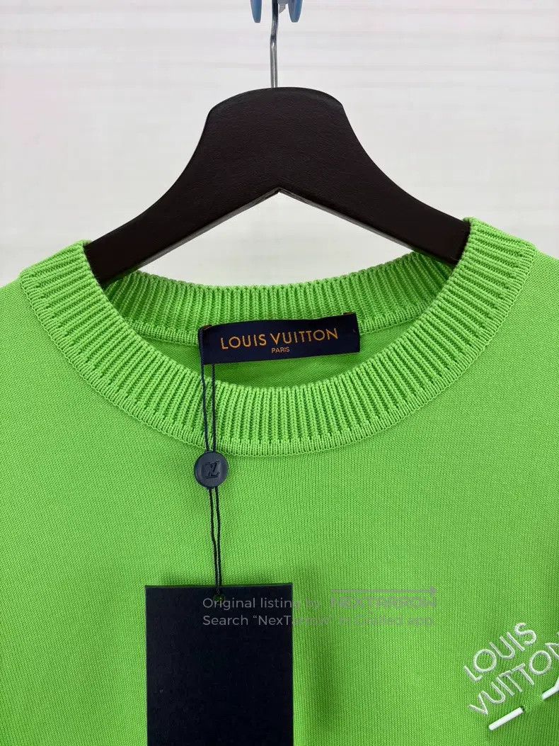 Louis Vuitton Louis Vuitton Green Pin Short Sleeve Size US M / EU 48-50 / 2 - 3 Thumbnail