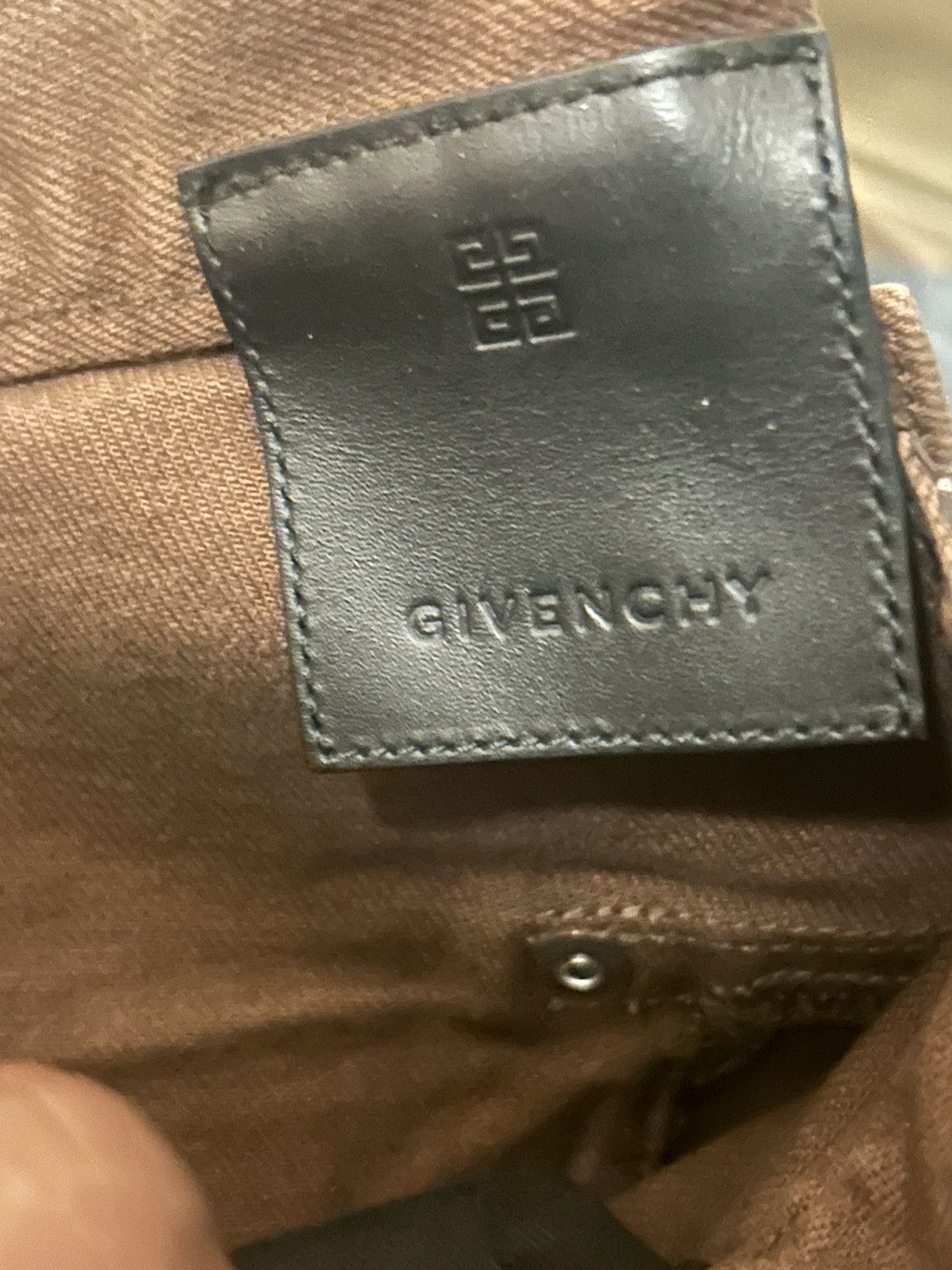 Givenchy AW2022 Givenchy Distressed Cracked Brown Biker Pants Size US 32 / EU 48 - 6 Thumbnail