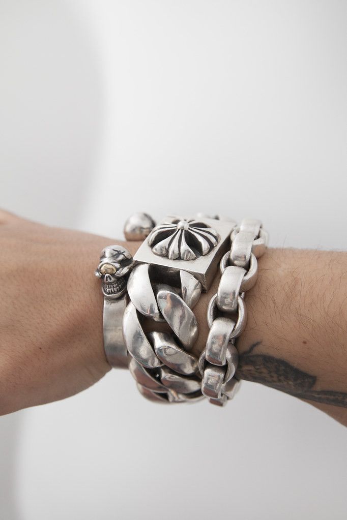 Chrome Hearts 9 Link Classic XL Cross Box ID bracelet Size ONE SIZE - 14 Thumbnail