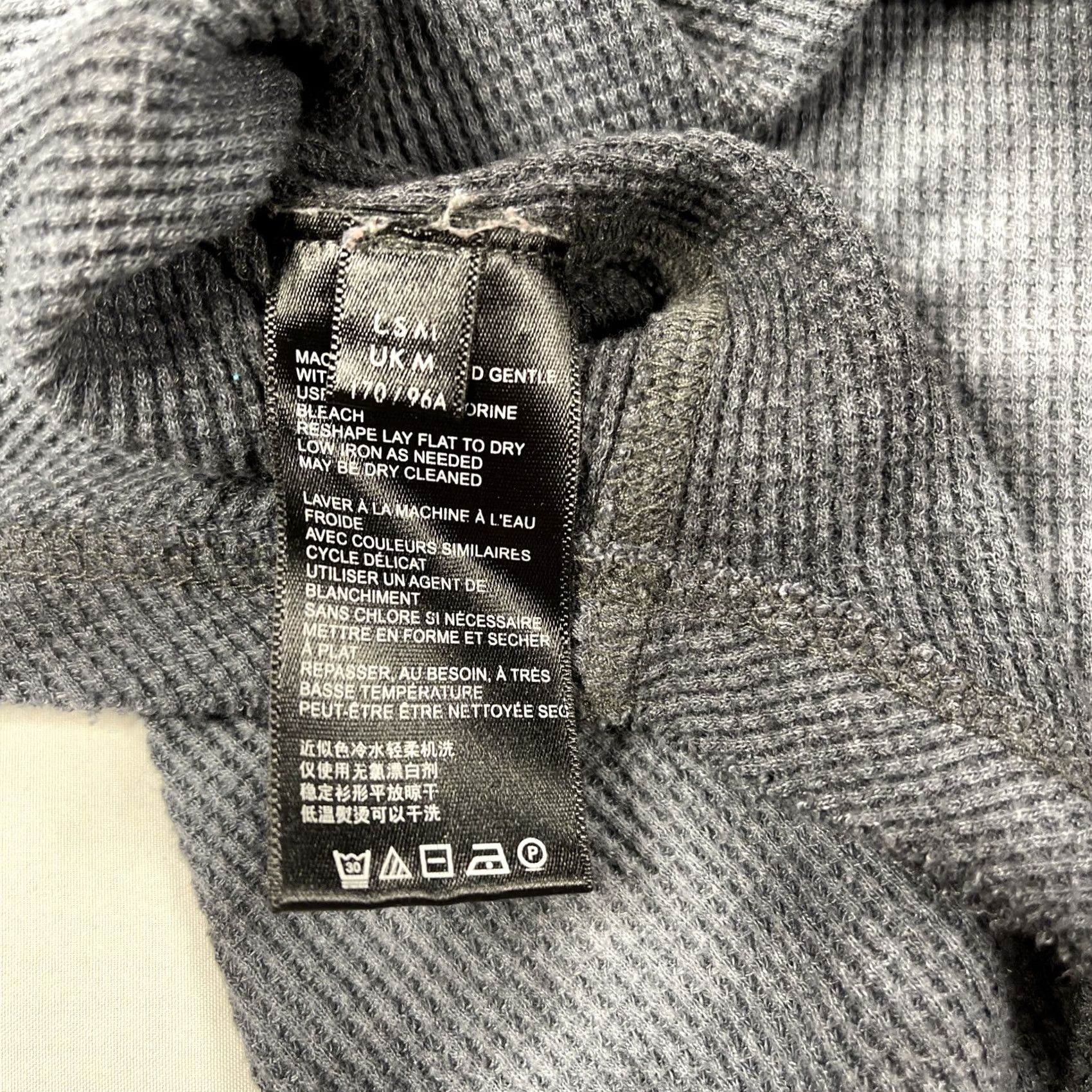Vintage Maeve Anthropologie Sz M Turtleneck Waffle Knit Tie Dye Gray Blouse Women Long Sleeve Thermal Size M / US 6-8 / IT 42-44 - 6 Thumbnail