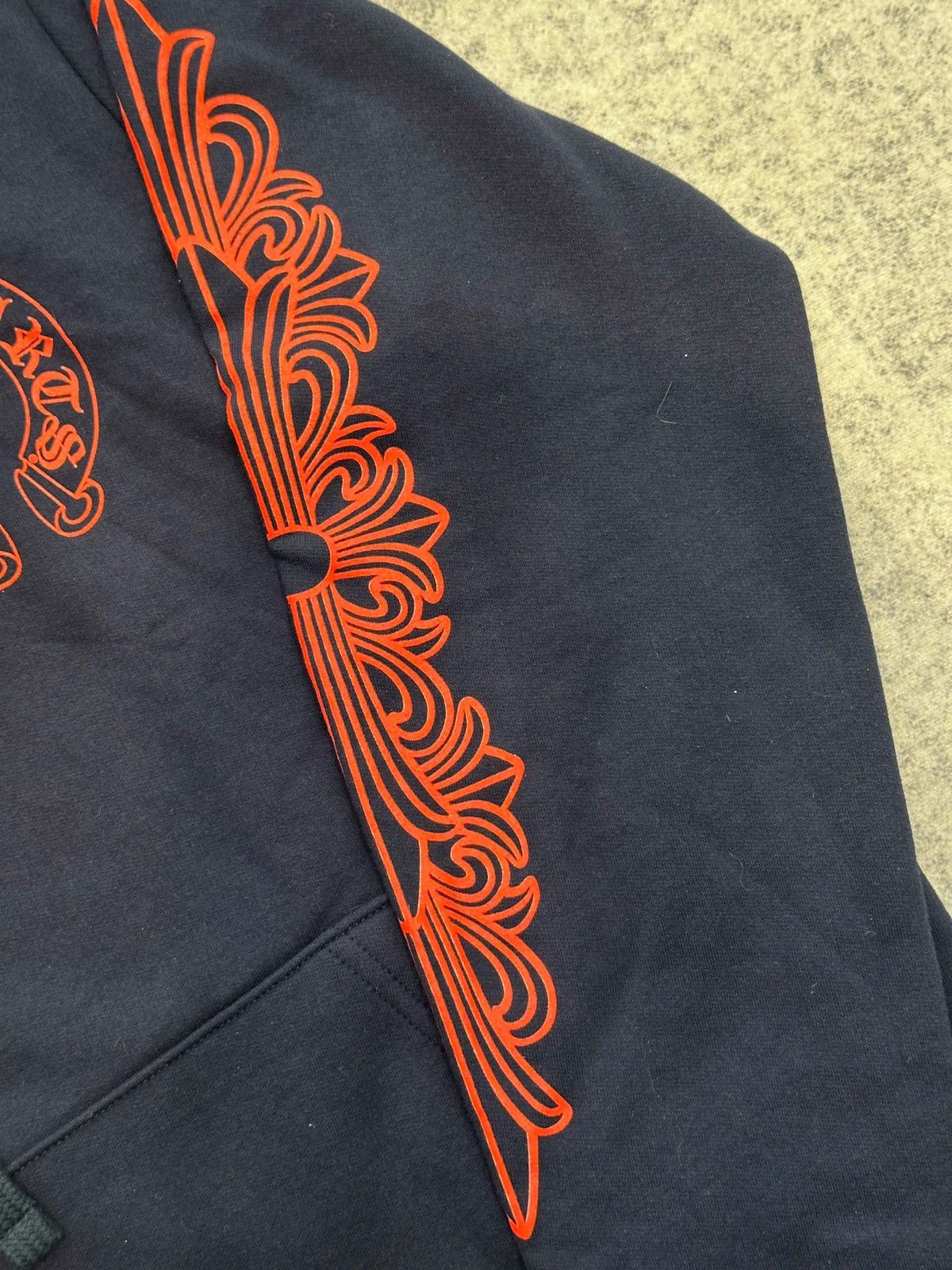 Chrome Hearts CHROME HEARTS HorseShoe Floral Hoodie navy Size US M / EU 48-50 / 2 - 6 Thumbnail
