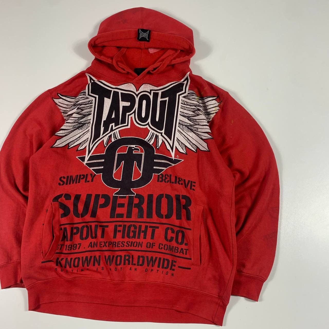 Other vintage tapout big logo y2k boxy hoodie rap streetwear Size US XL / EU 56 / 4 - 3 Thumbnail