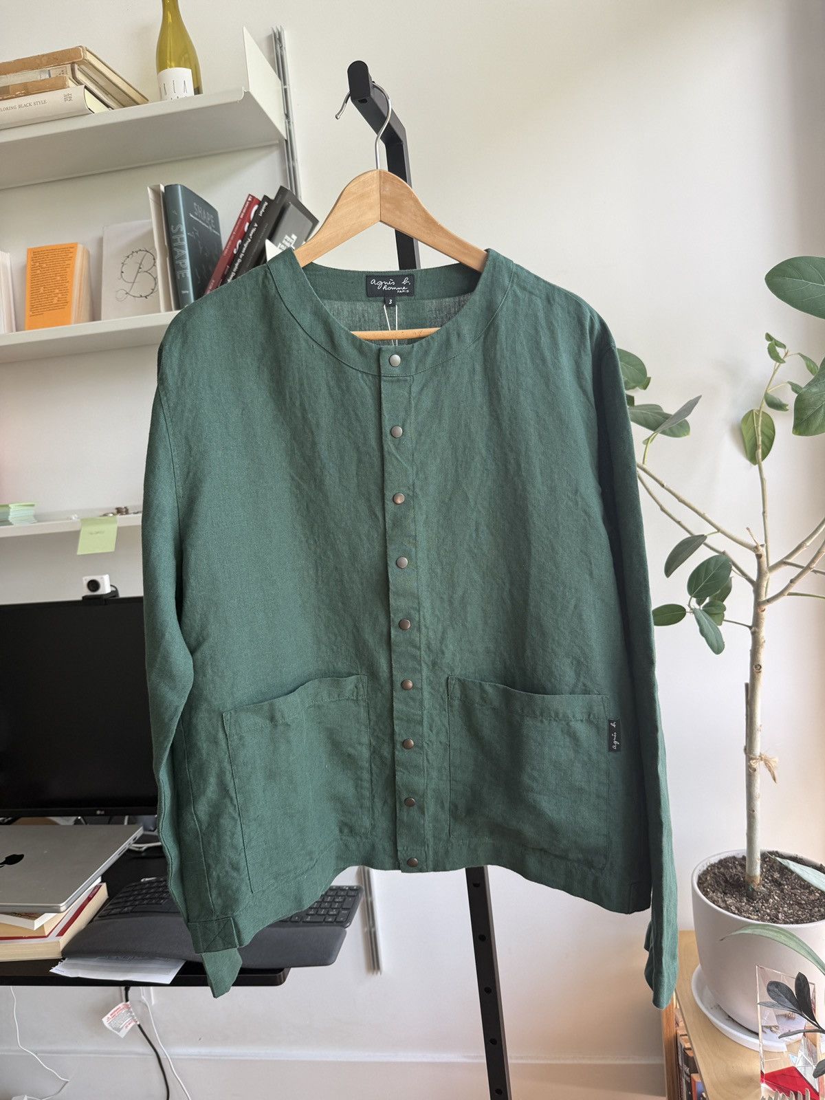 agnes b. agnes b. Snap Cardigan Green Vert Size 3 Size US L / EU 52-54 / 3 - 1 Thumbnail