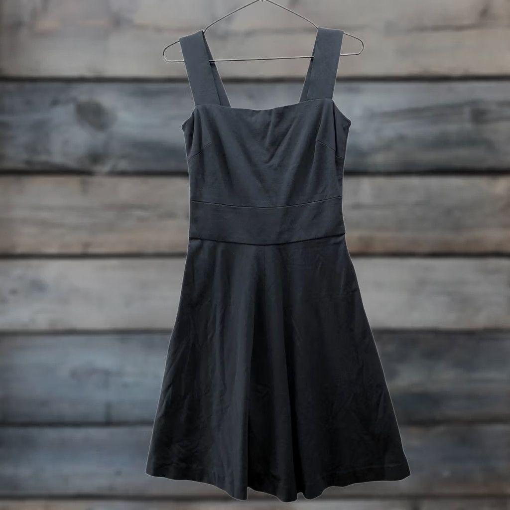 Banana Republic Banana Republic x Milly Tank Dress Womens 2 Navy Blue Square Neck A-Line Ponte Dress Tank Size XS / US 0-2 / IT 36-38 - 1 Thumbnail