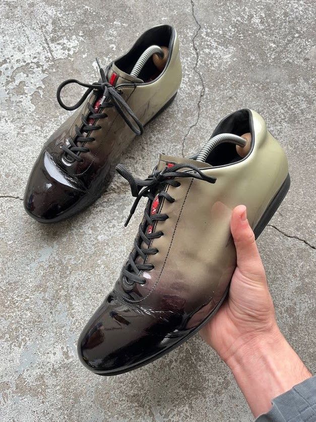 Prada Prada America’s Cup patent leather sneakers – double color Size US 9.5 / EU 42-43 - 1 Thumbnail