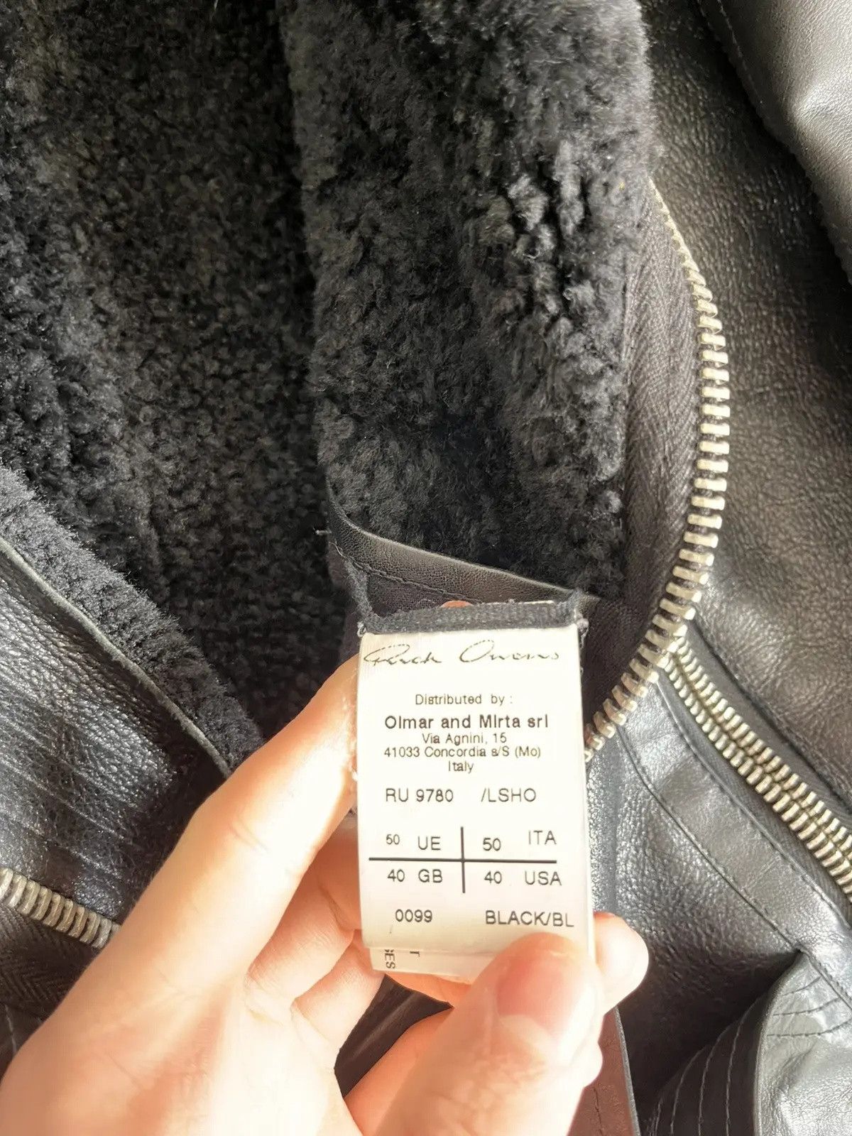 Rick Owens Rick Owens 2012 Mountain Leather Jacket with fur lining Size US M / EU 48-50 / 2 - 7 Thumbnail