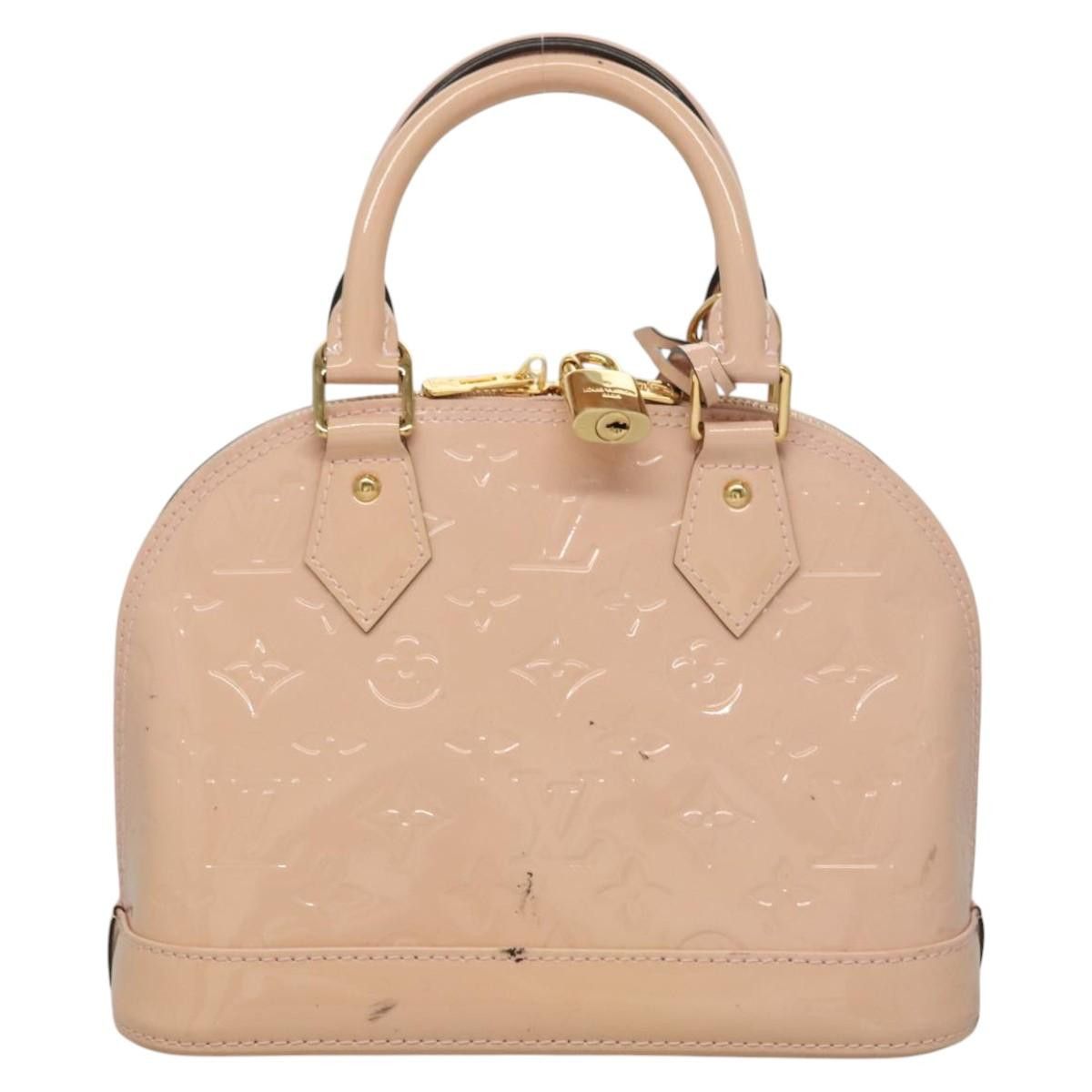 Louis Vuitton LOUIS VUITTON Vernis Alma BB Hand Bag Pink Rose Valerine Size ONE SIZE - 2 Thumbnail