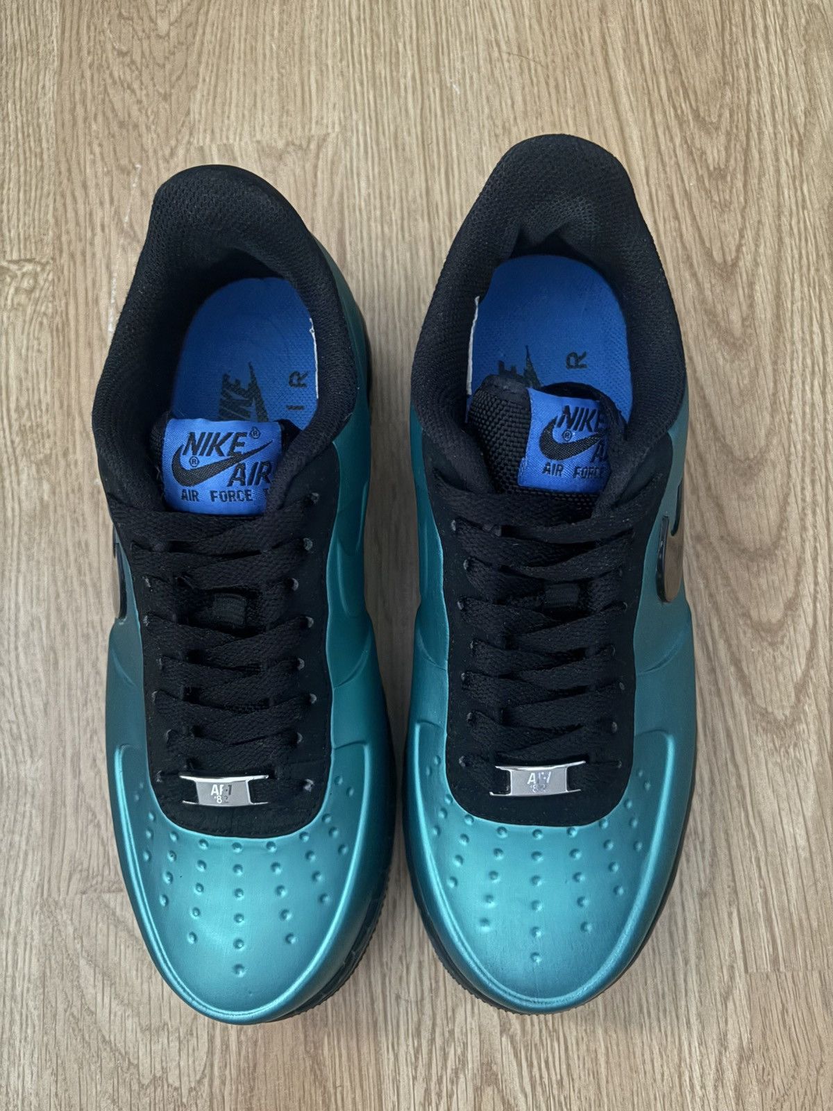 Nike Nike Air Force 1 Low Foamposite Green BLack Size US 6 / EU 39 - 4 Thumbnail