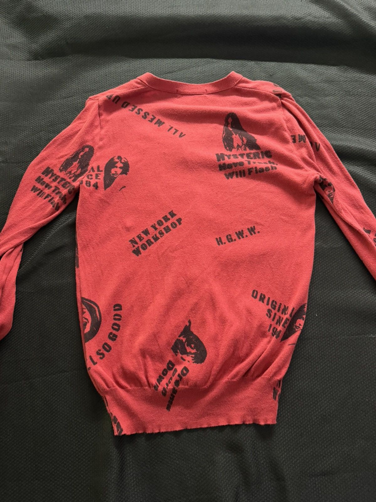 Hysteric Glamour Red Hysteric Glamour Graphic Cardigan Size S / US 4 / IT 40 - 2 Thumbnail