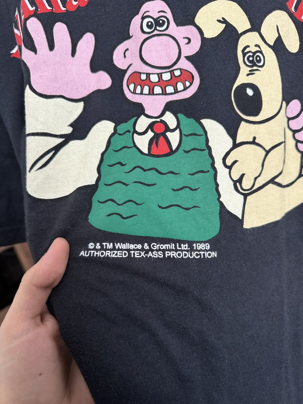 Vintage 1989 Wallace & Gromit Vintage Movie T-Shirt Tee Size US XL / EU 56 / 4 - 7 Thumbnail