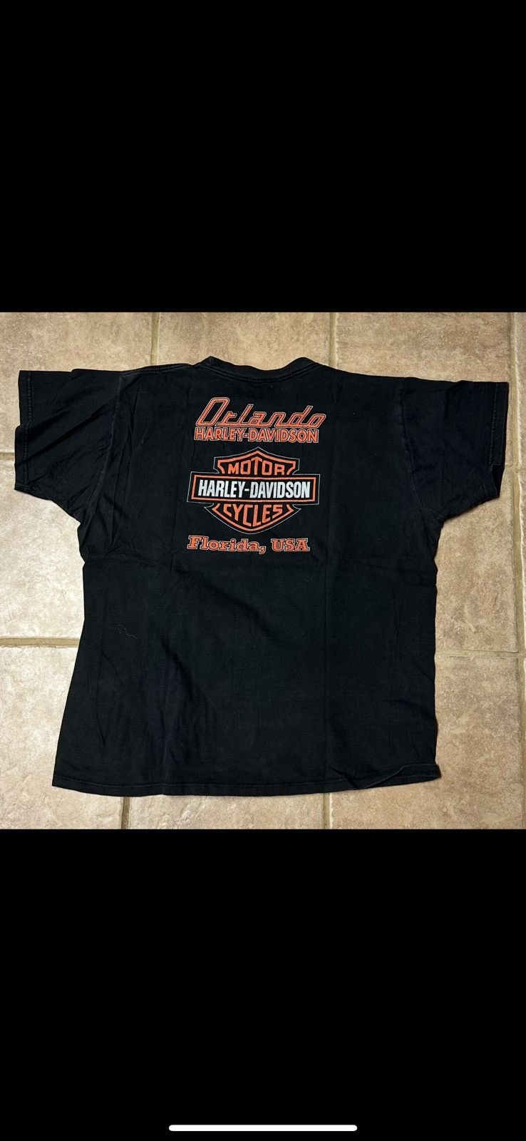Harley Davidson × Vintage Harley Davidson Vintage Graphic Tee - Orlando, FL Size US XL / EU 56 / 4 - 1 Thumbnail