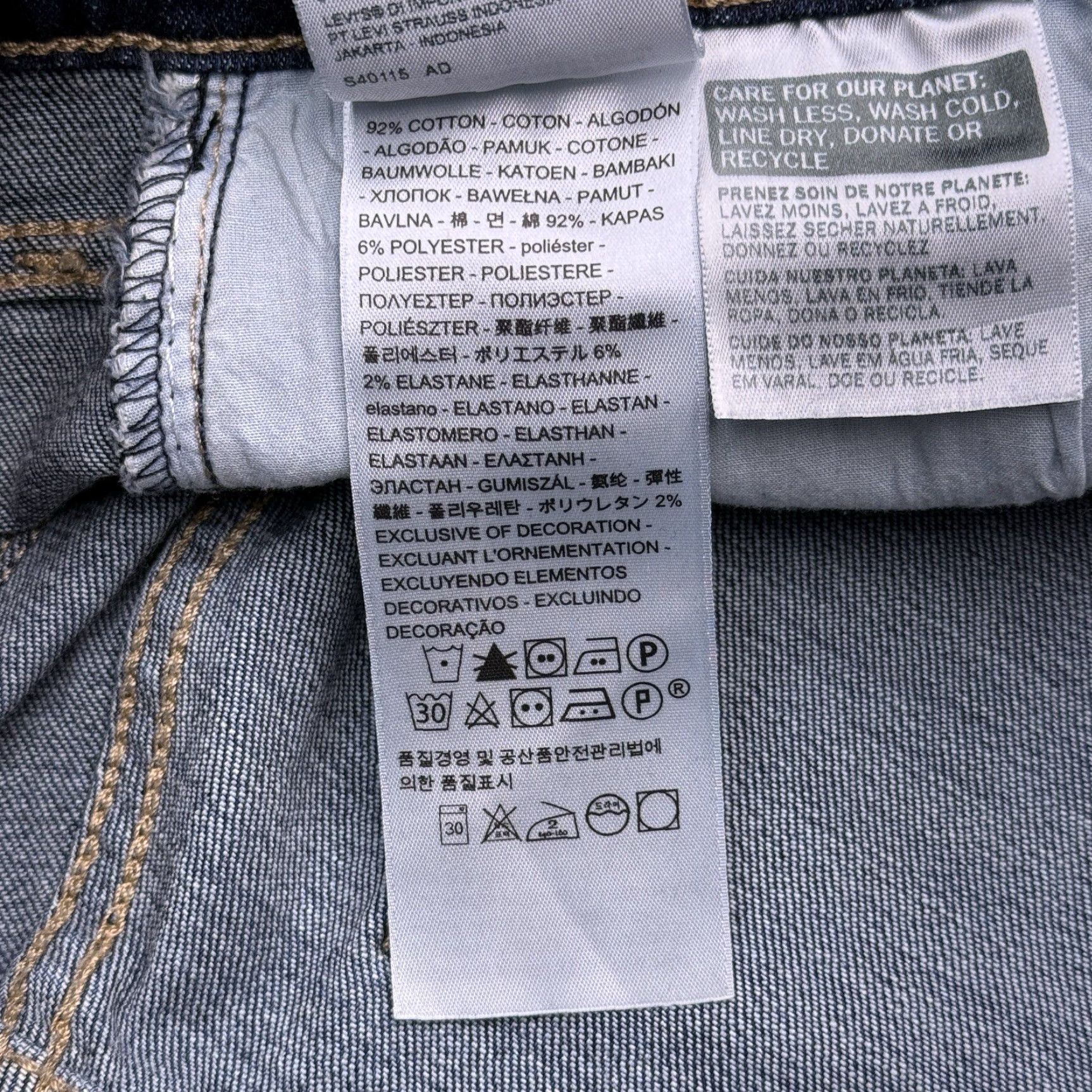 Levi's Levi's 721 High Rise Skinny Jeans Womens 28 Blue Distressed Stretch Denim Slim 5-Pocket Modern Vintage? No (but avoid adding). Size 28" / US 6 / IT 42 - 6 Thumbnail
