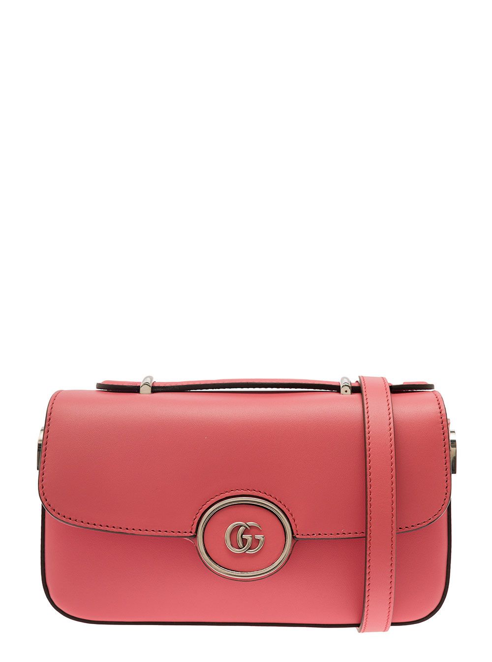 Gucci 'Petite GG' Mini Pink Shoulder Bag with Double G Detail in Leather Woman Size ONE SIZE - 1 Thumbnail