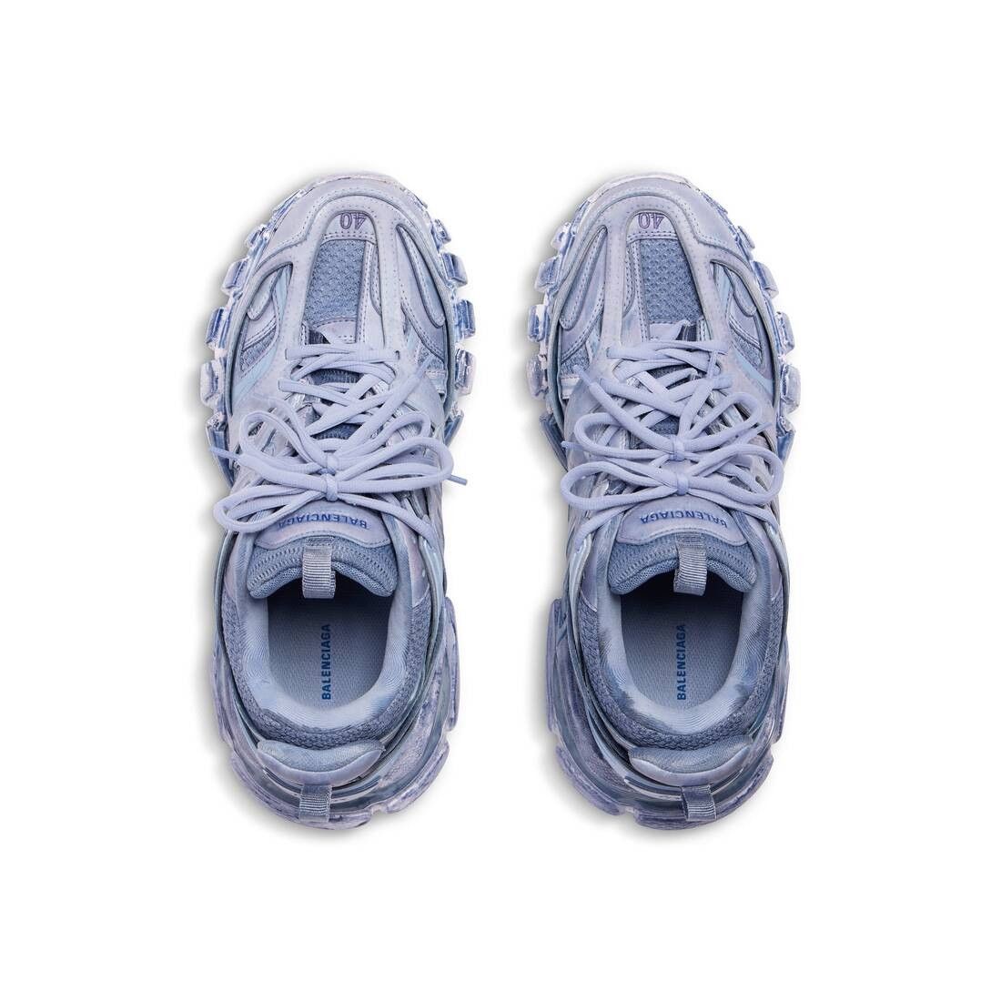 Balenciaga o1tr1nto0525 Track Sneakers in Faded Blue Size US 12 / EU 45 - 6 Thumbnail