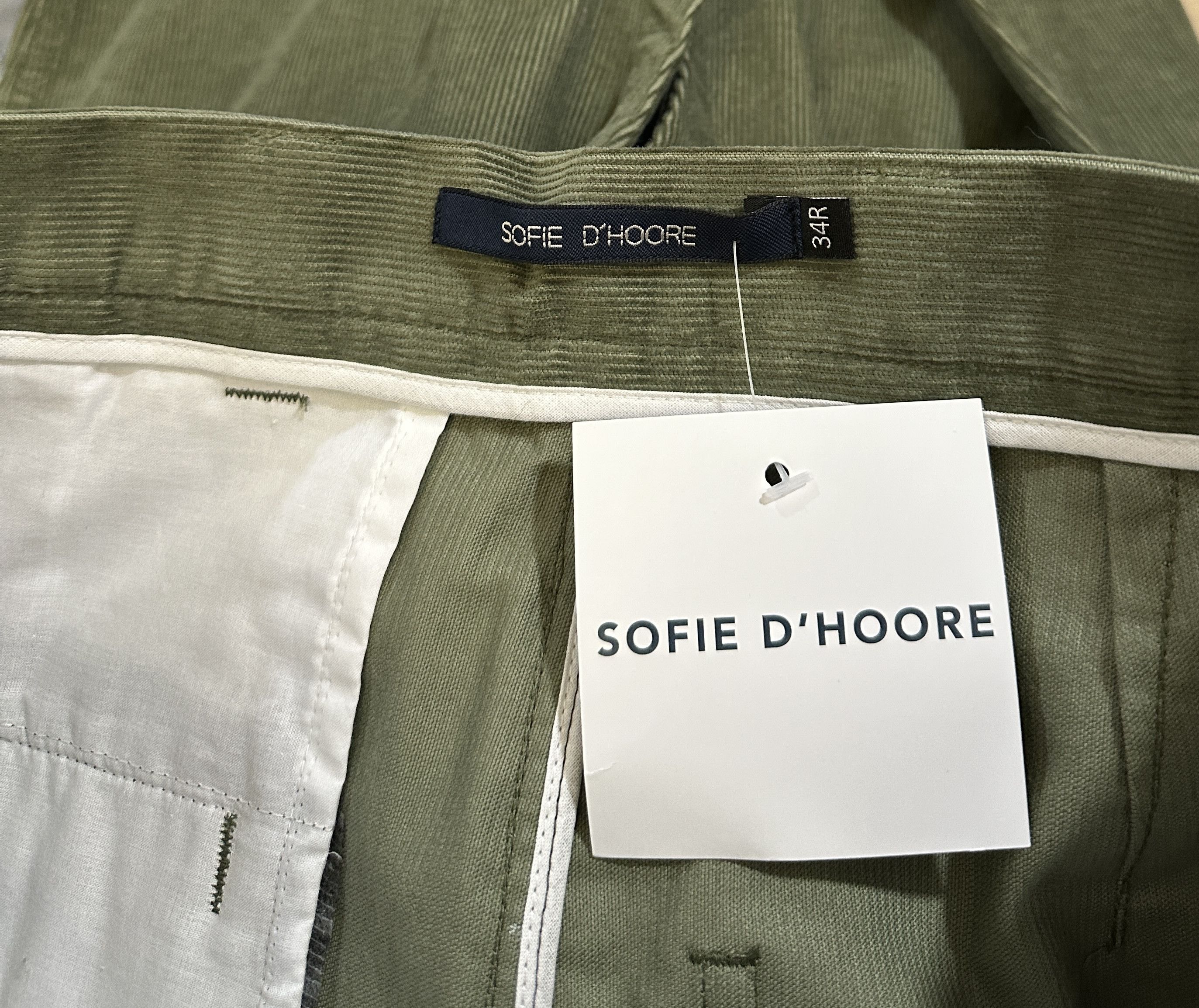 SOFIE D'HOORE Green cotton trousers Size 25" / US 0 / IT 36 - 4 Thumbnail