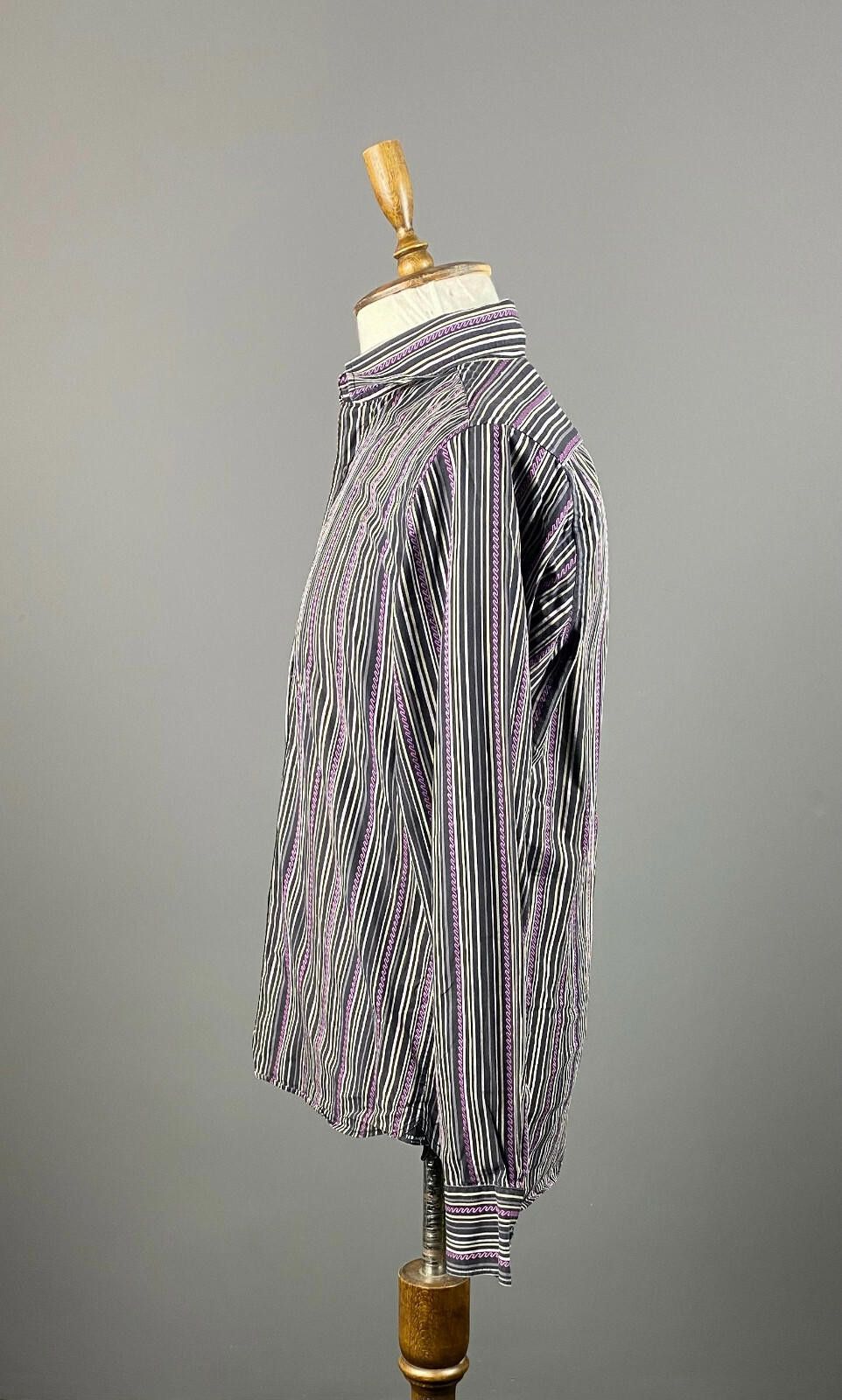 Ted Baker Men Ted Baker Multicolor Striped Dress Shirt Size 4 Size US M / EU 48-50 / 2 - 5 Thumbnail
