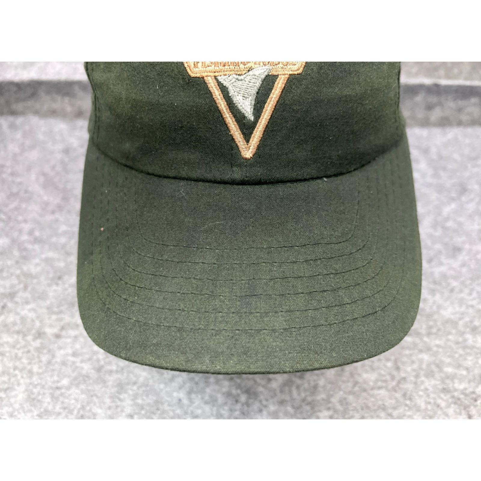 Vintage Langara Langara Fishing Lodge 20 Years Hat Cap Strap Back Adult OS Green Cotton Twill w/ Pin Vintage: No Size ONE SIZE - 3 Thumbnail