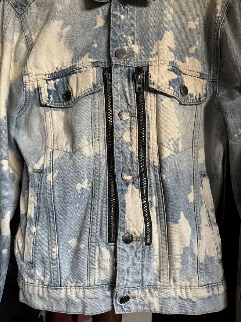 Amiri Amiri Dyed ink splashed destroyed denim jacket Size US S / EU 44-46 / 1 - 9 Thumbnail