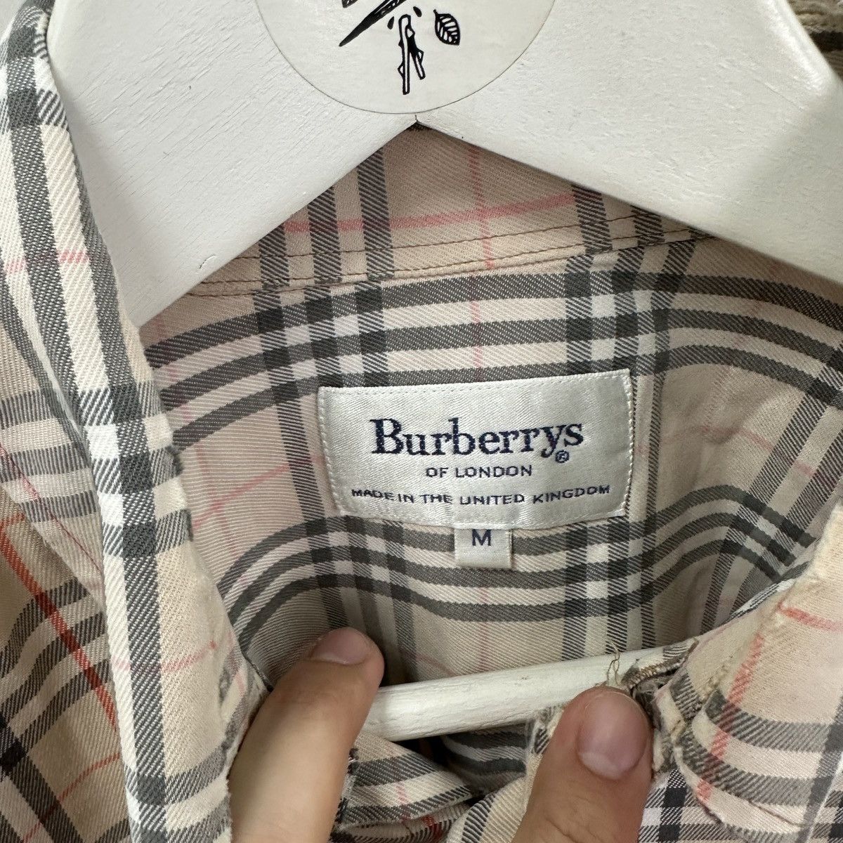 Burberry Vintage 90s Burberrys Nova Check London distressed shirt y2k Size US M / EU 48-50 / 2 - 8 Thumbnail
