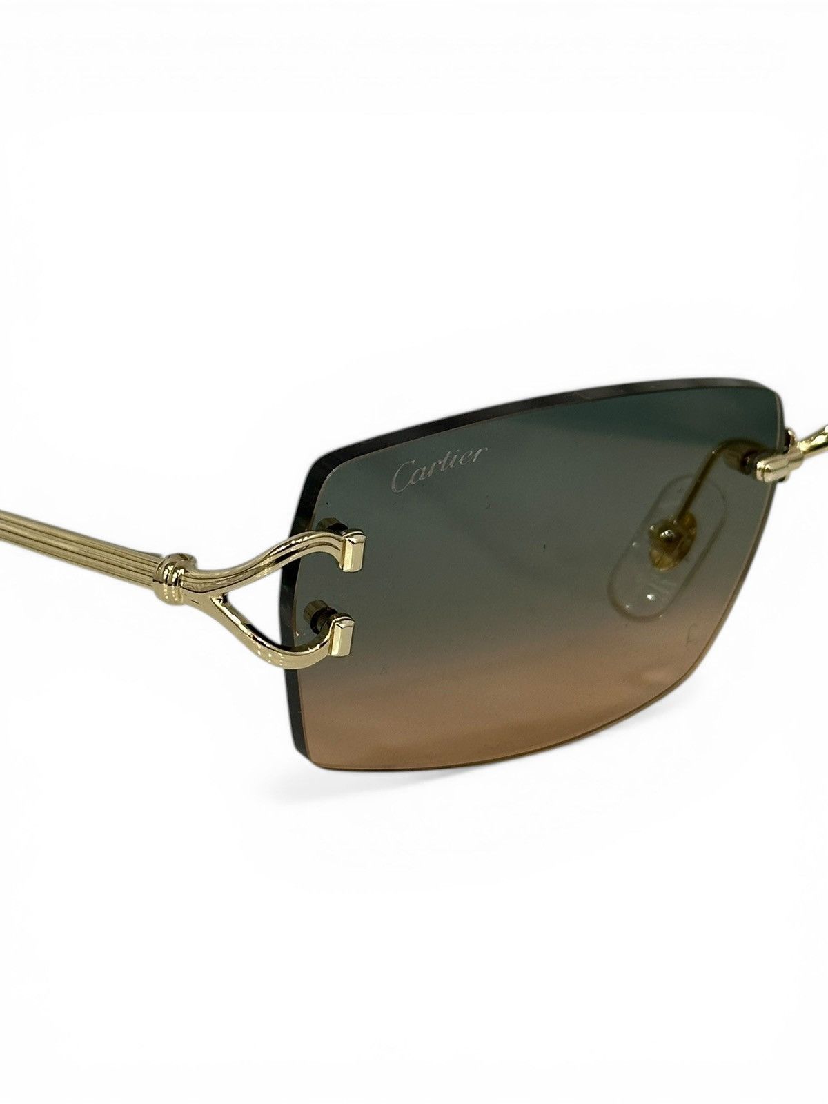 Cartier Cartier Rectangle Ombre Rimless Sunglasses CT0550S Size ONE SIZE - 1 Thumbnail