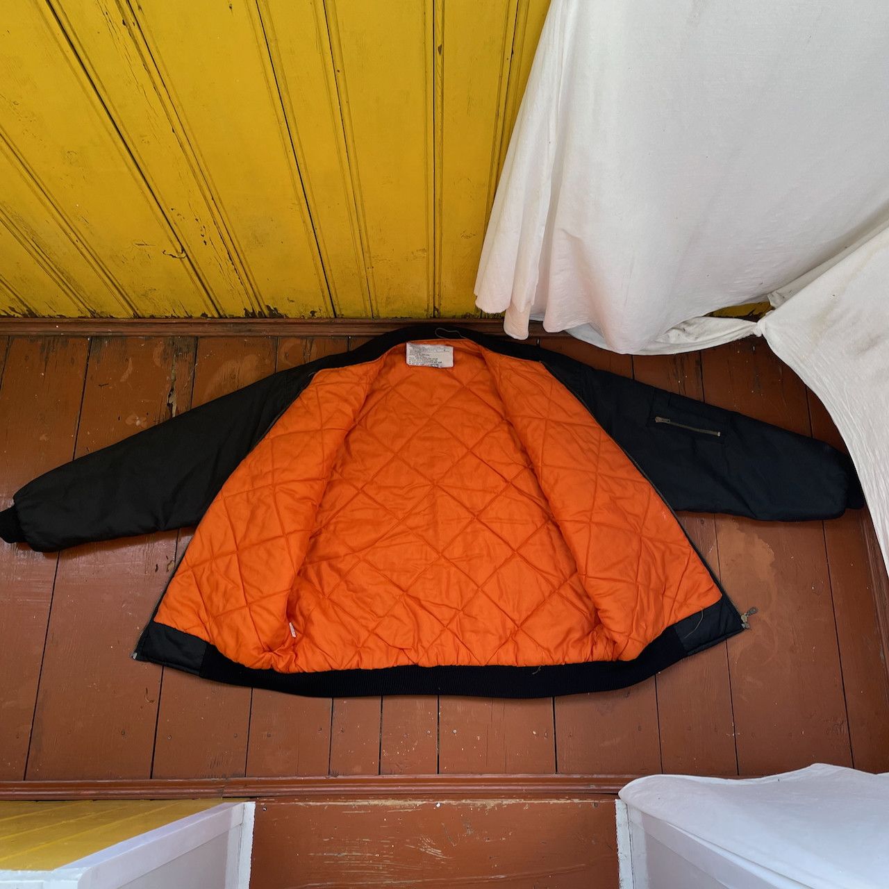 Other Vintage MA-1 Bomber Jacket – Black Nylon air force Size US XL / EU 56 / 4 - 8 Thumbnail