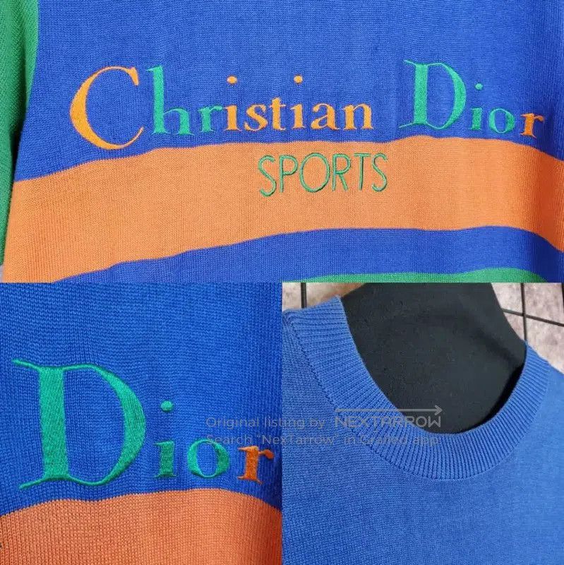 Dior Dior Women's Colorful Cotton Pullover Sweater . Size M / US 6-8 / IT 42-44 - 4 Thumbnail