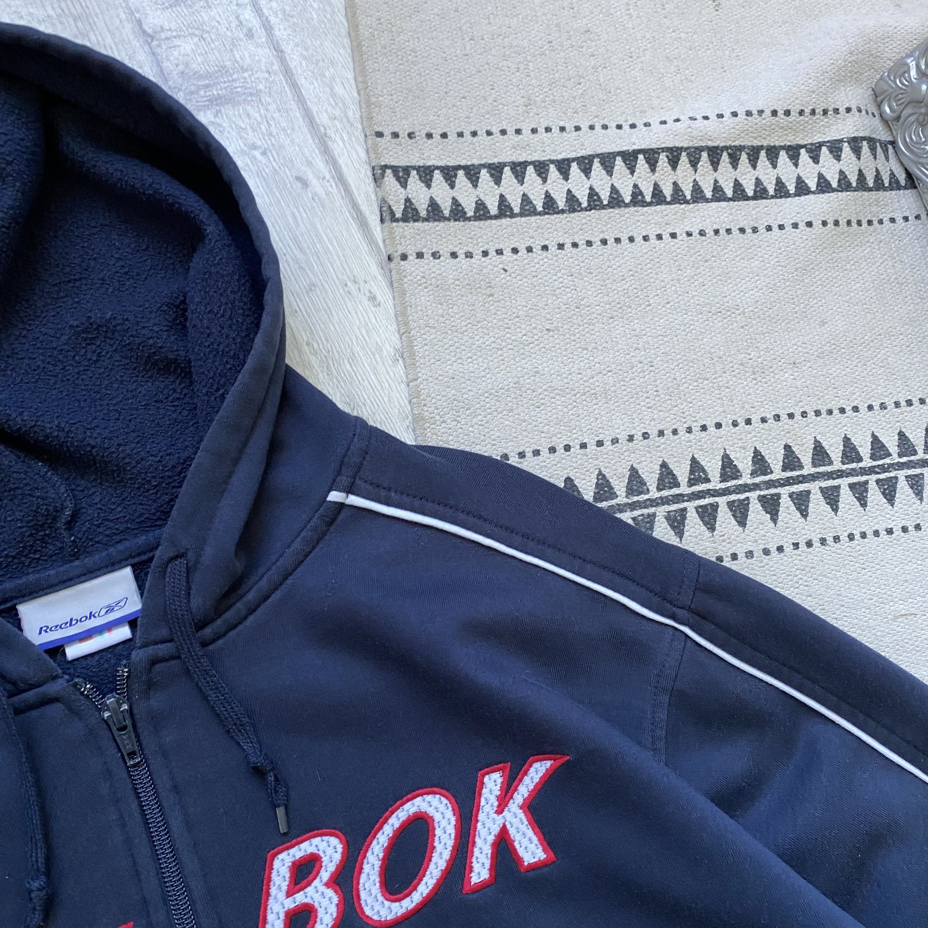 Reebok 🕸️ Vintage 90s Reebok zip hoodie center logo Y2K Size US L / EU 52-54 / 3 - 5 Thumbnail