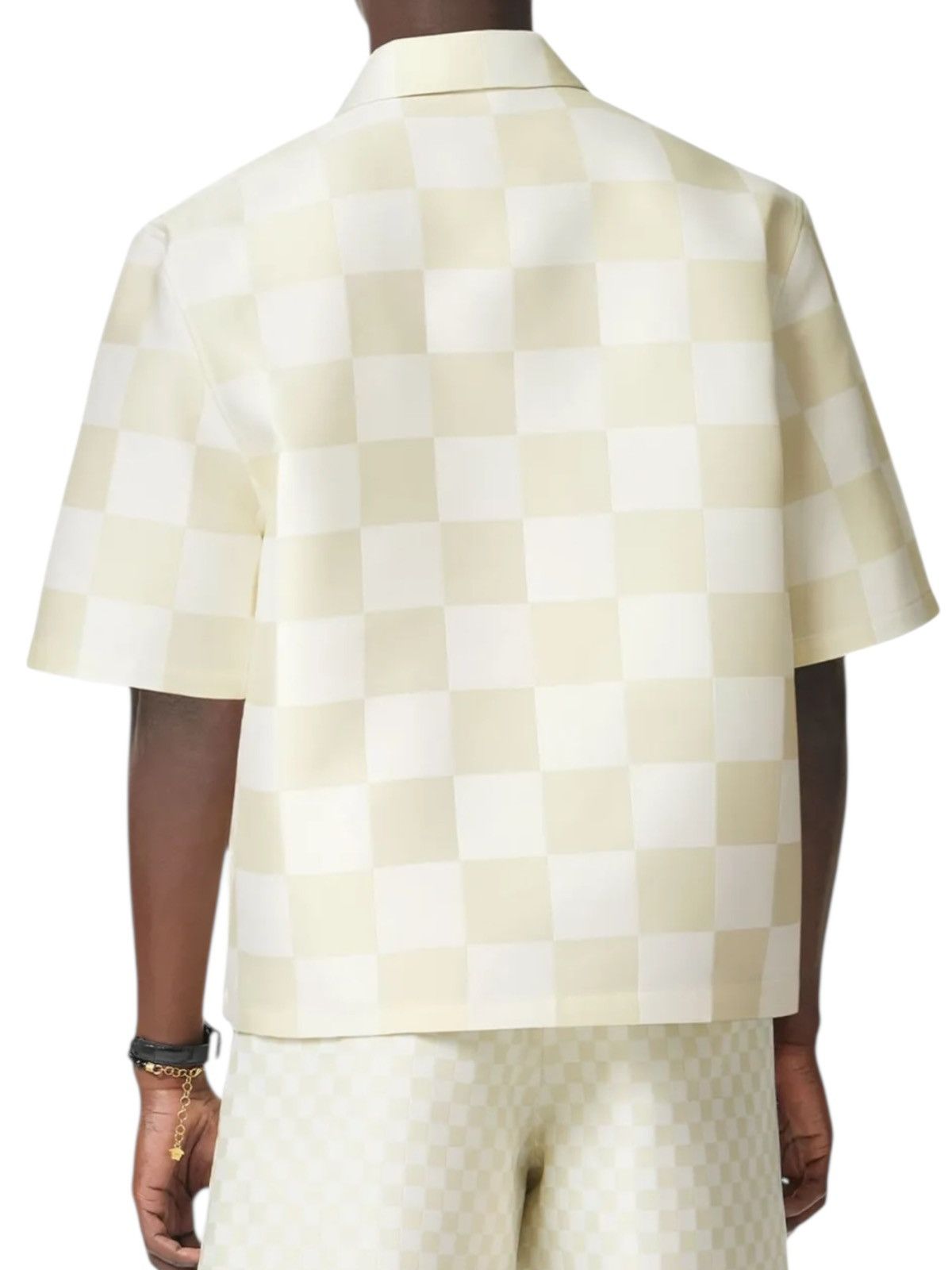 Versace Versace Checkered Duchess Fabric Zip Polo Size US L / EU 52-54 / 3 - 2 Thumbnail