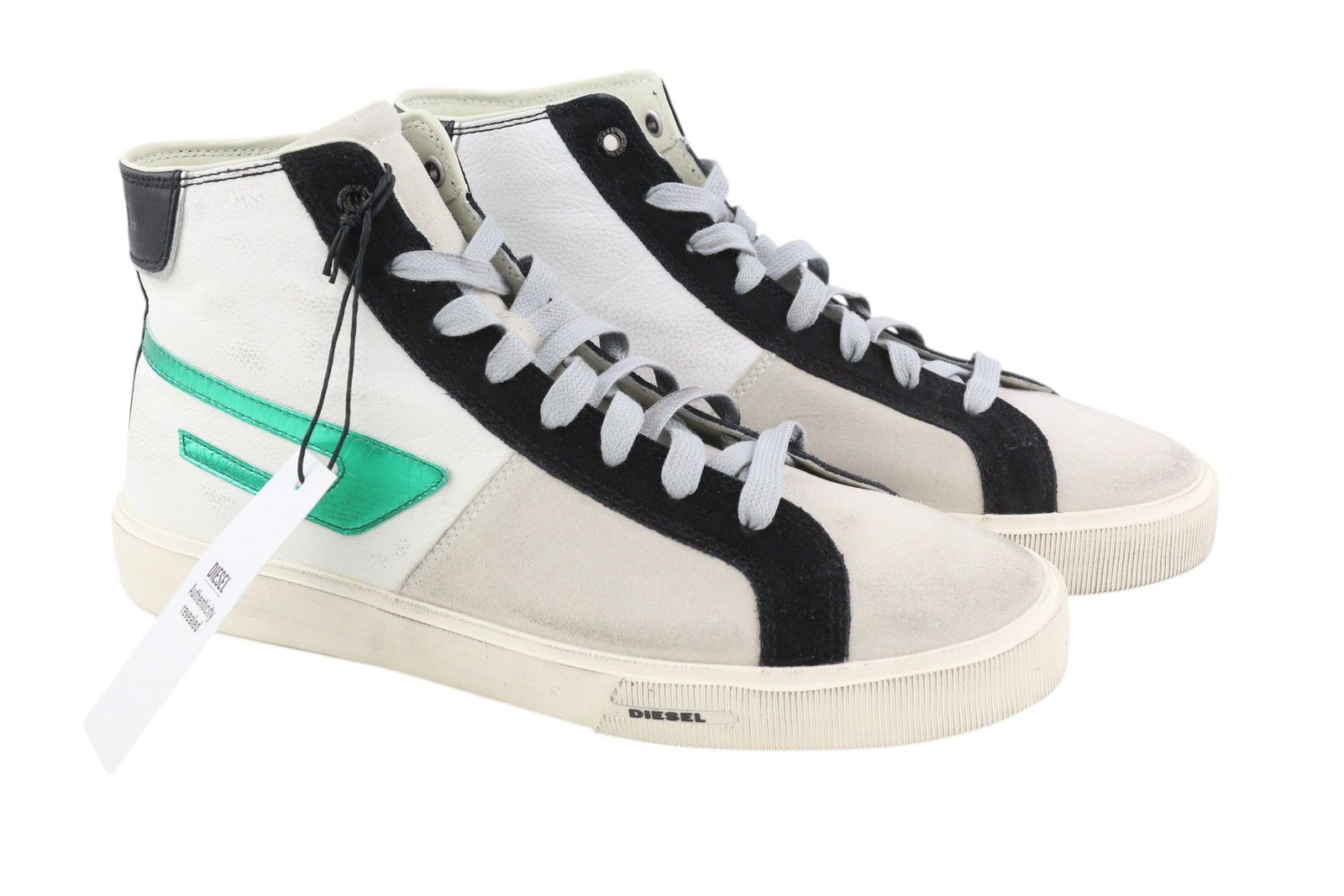 Diesel S-MYDORI ML EU44.5 White Leather High Top 41092 Size US 11.5 / EU 44-45 - 2 Thumbnail