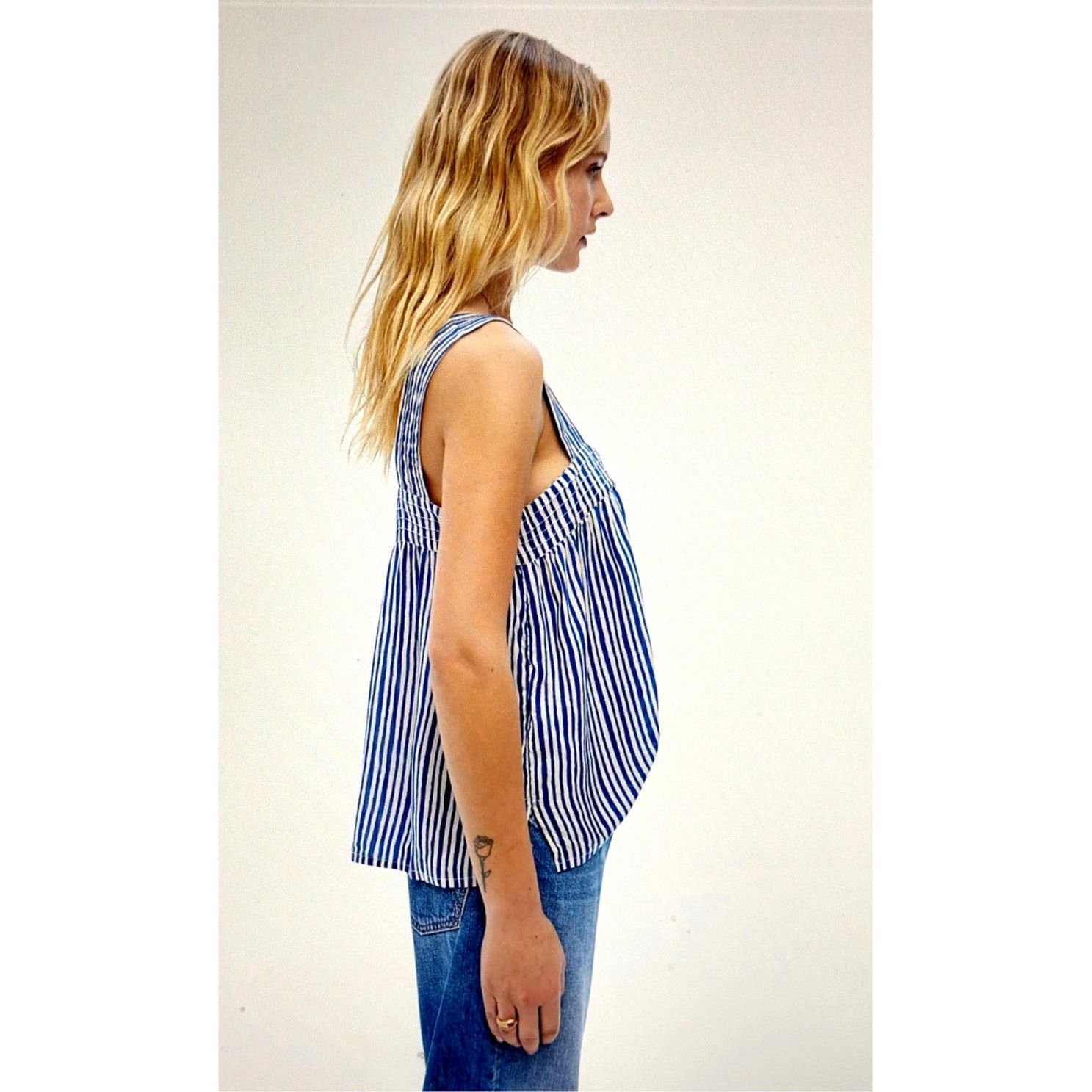 Natalie Martin Natalie Martin Jasmine Top Painted Stripe Dandelion size XS Size XS / US 0-2 / IT 36-38 - 14 Thumbnail