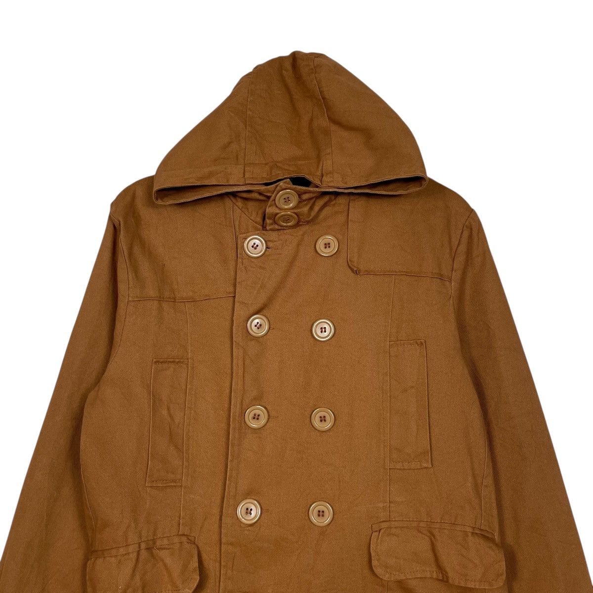 Japanese Brand Japanese Brand VSKA Hooded Double Breasted Jacket Size US M / EU 48-50 / 2 - 2 Thumbnail