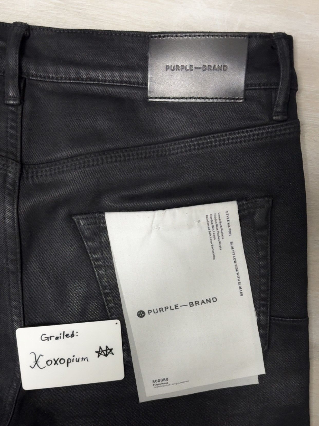 Purple Brand Purple jeans p001 black wax Size US 30 / EU 46 - 3 Thumbnail