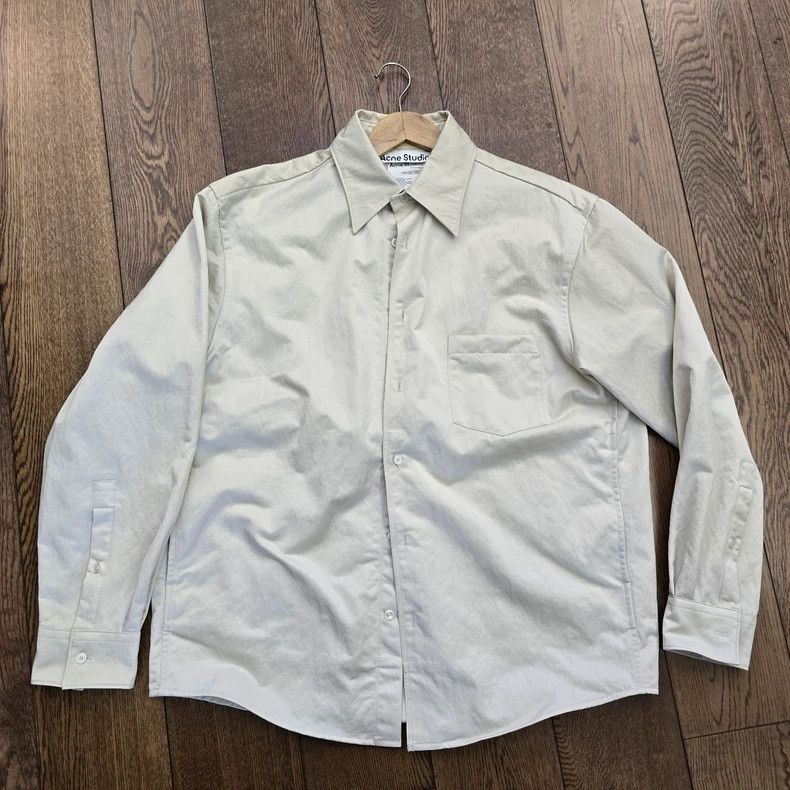 Acne Studios acne studios Beige shirt 2504-Nextarrow Size US S / EU 44-46 / 1 - 1 Thumbnail