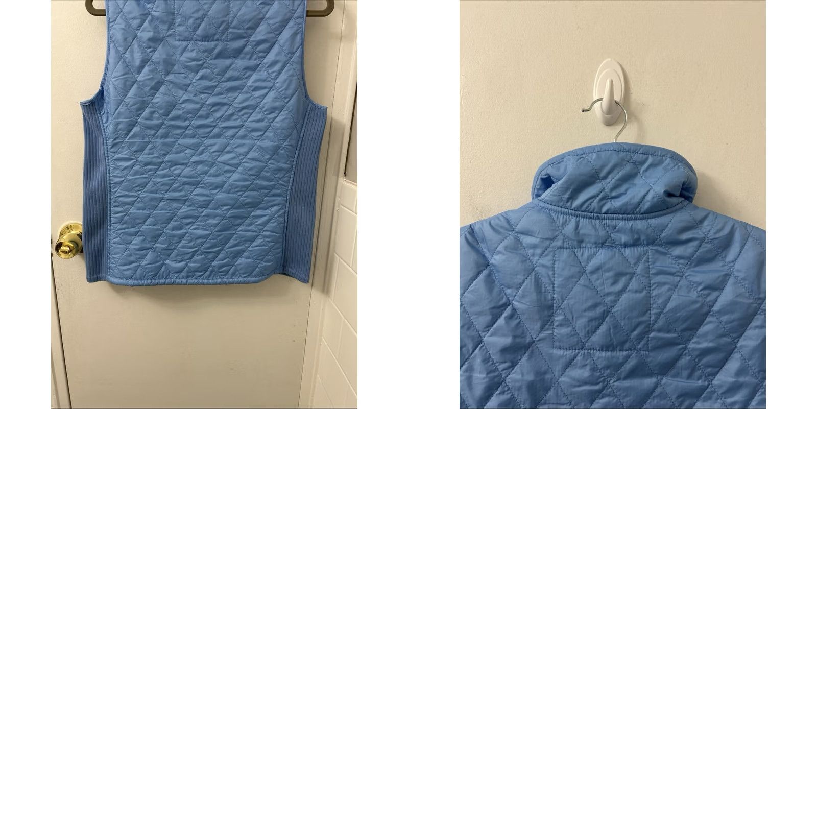 Vintage VINTAGE LL Bean Quilted Vest Womens M Blue Full Zip Fleece Lined YKK Jacket 291762 Size M / US 6-8 / IT 42-44 - 9 Thumbnail