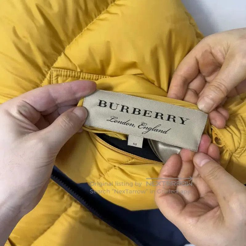 Burberry Burberry Yellow Logo Sleeveless Outerwear. Size US L / EU 52-54 / 3 - 3 Thumbnail