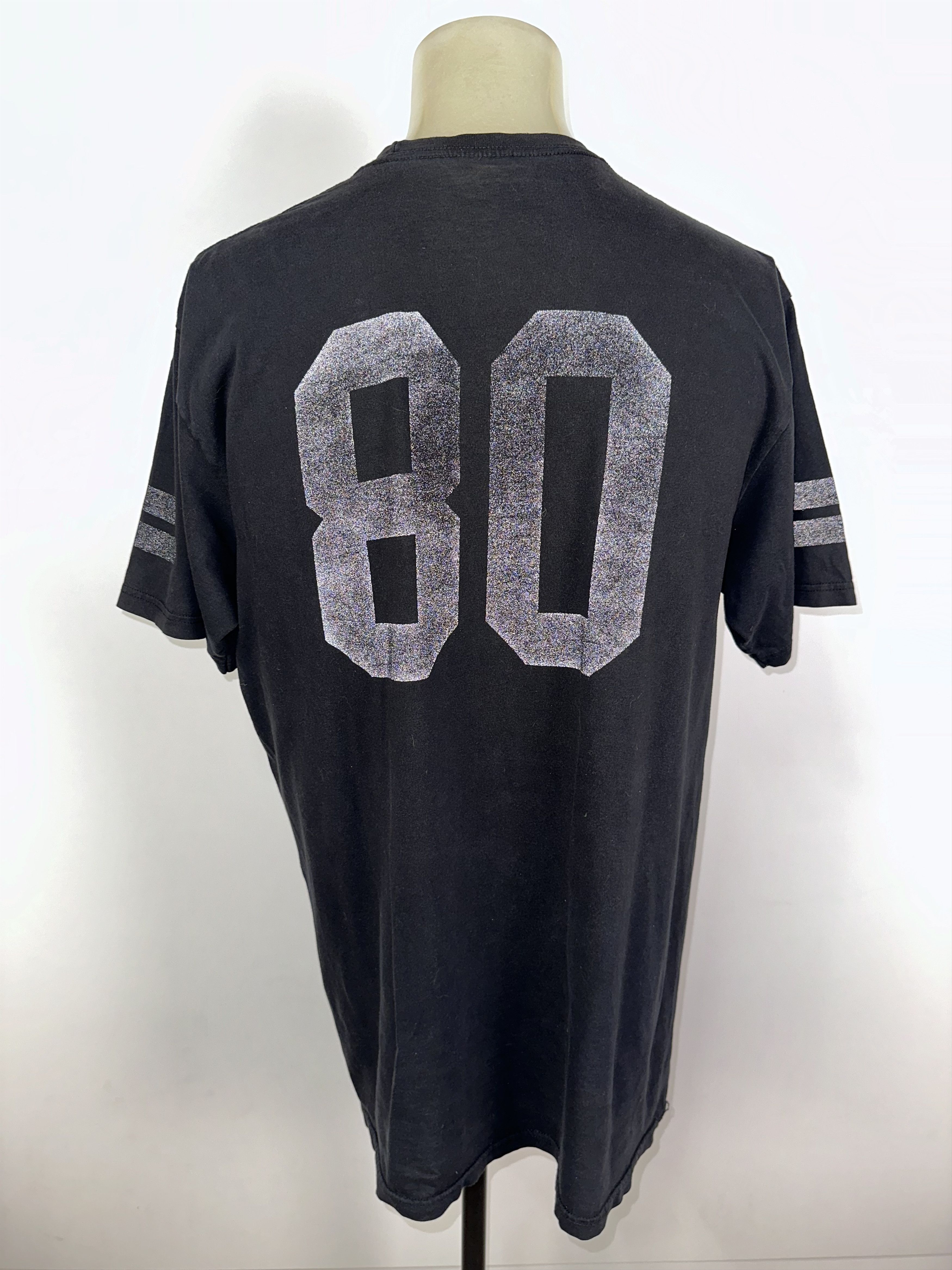 Stussy × Vintage STUSSY REFLECTIVE T SHIRT 80 BLACK SIZE XL MENS Size US XL / EU 56 / 4 - 6 Thumbnail