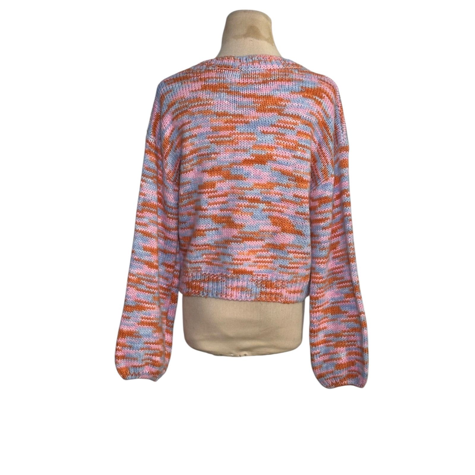 Shein Shein pink blue orange stripes sweater size Small Size XS / US 0-2 / IT 36-38 - 11 Thumbnail