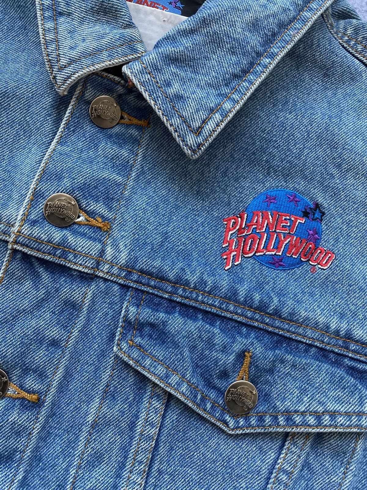 Planet Hollywood 90’s Planet Hollywood Vancouver Denim Jacket🪐 Size US S / EU 44-46 / 1 - 4 Thumbnail