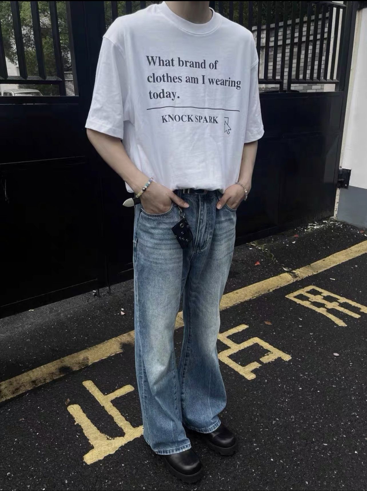 Japanese Brand × Vintage STEAL! Y2K what am I wearing today Tee (L) Size US L / EU 52-54 / 3 - 1 Thumbnail