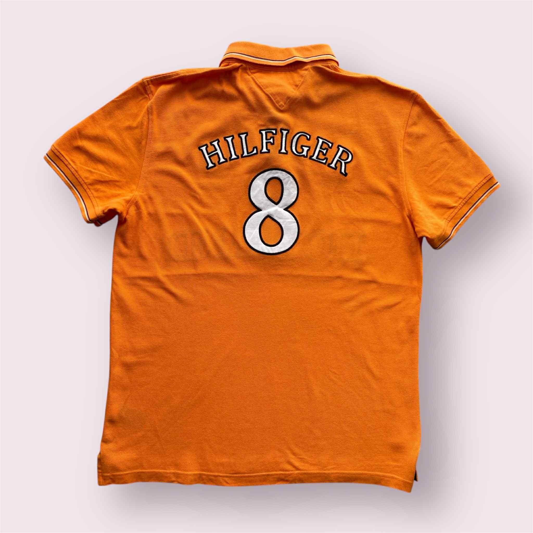 Tommy Hilfiger Tommy Hilfiger Holland Netherlands Orange Embroidered Polo Size US XL / EU 56 / 4 - 2 Thumbnail