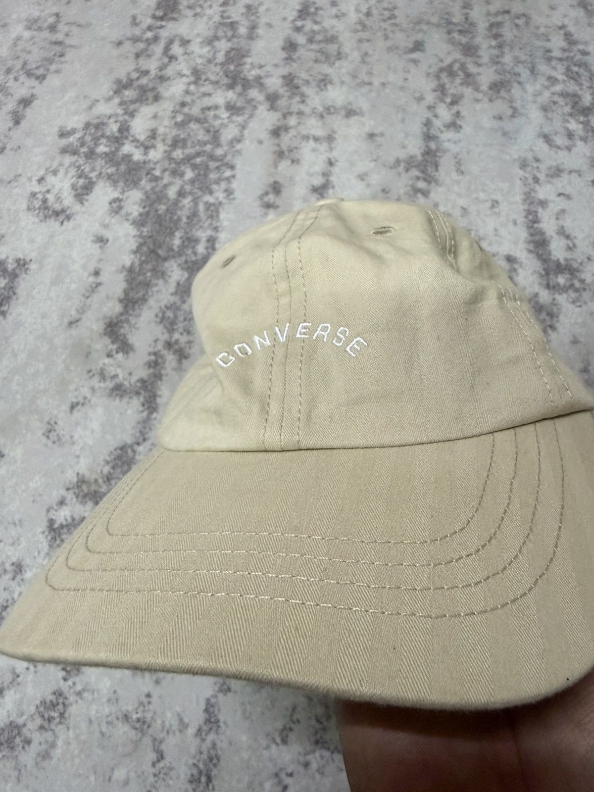Converse Converse Script Label Cream White Adjuastable Cap Size ONE SIZE - 6 Thumbnail