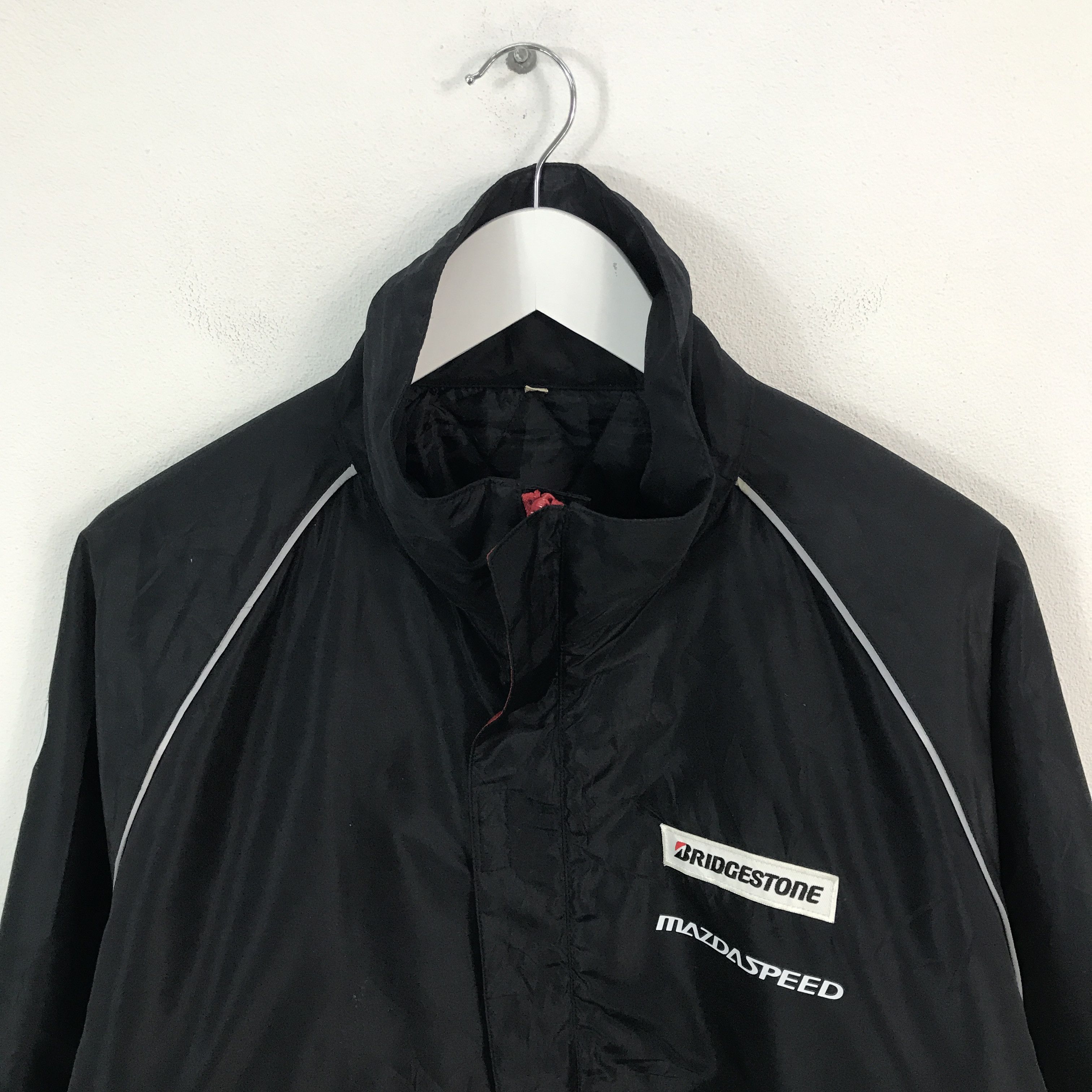 Japanese Brand Bridgestone x Mazda Windbreaker Custom Sport Jacket Size US XL / EU 56 / 4 - 2 Thumbnail