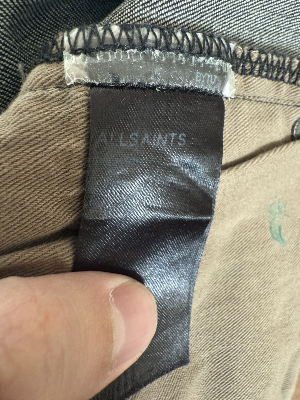 Allsaints Allsaints Black Washed Denim Skinny Jeans Size US 34 / EU 50 - 6 Thumbnail