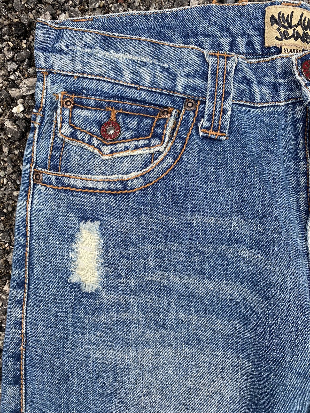 Japanese Brand Nylus Flared Distressed Size US 32 / EU 48 - 9 Thumbnail