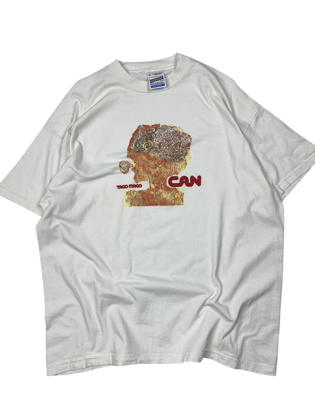 Band Tees Vintage 90s Can Tago Mago Krautrock Psychedelic T-shirt Size US XL / EU 56 / 4 - 8 Thumbnail