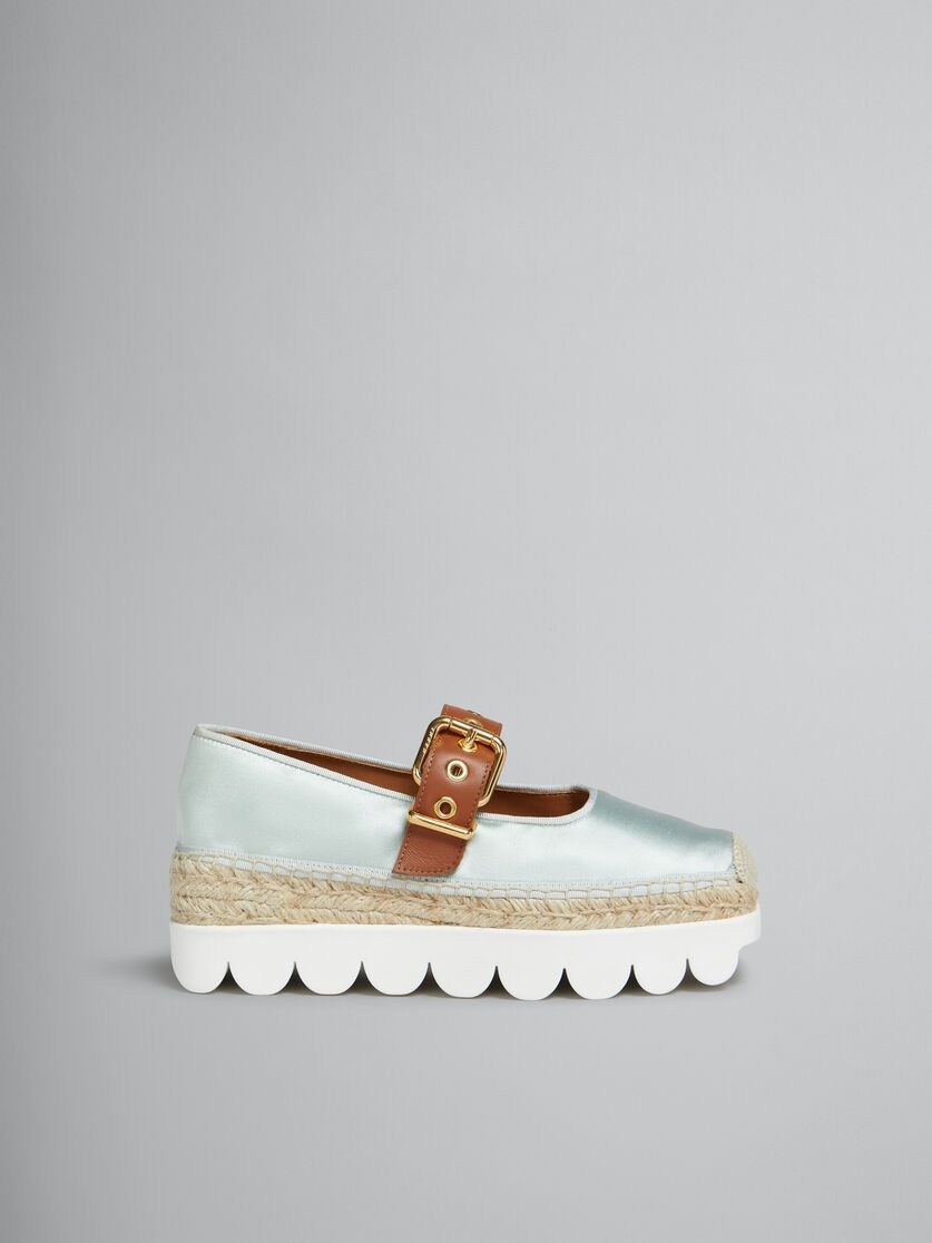 Marni o1w1db10125 Satin Petal Espadrillas in Light Blue Size US 10 / IT 40 - 1 Thumbnail