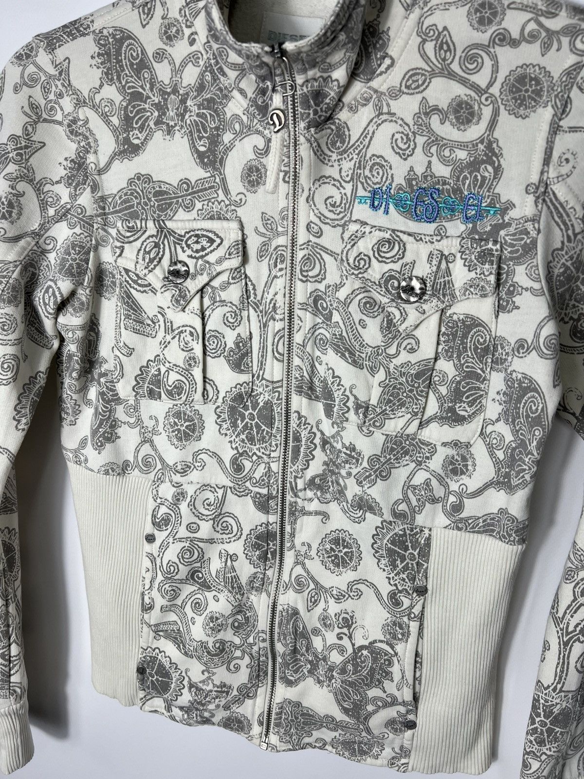 Diesel Vintage Streetwear y2k sk8 Diesel Full Zip Sweatshirt Size S / US 4 / IT 40 - 2 Thumbnail