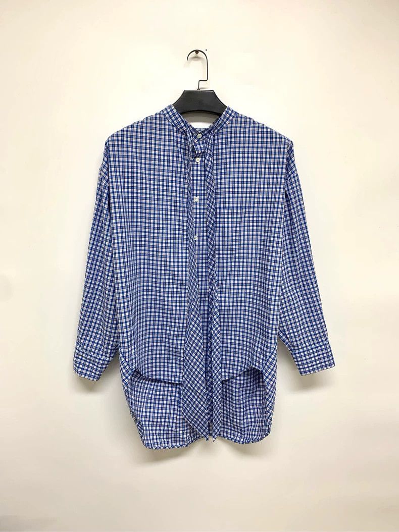 Balenciaga New Balenciaga Blue and White Check Shirt-dmc Size US XL / EU 56 / 4 - 1 Thumbnail