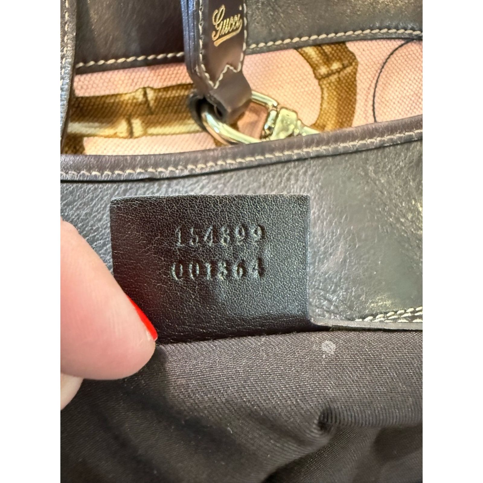 Gucci Gucci Pink Horsebit Bamboo Printed Jackie O Bouvier Bag Size ONE SIZE - 8 Thumbnail